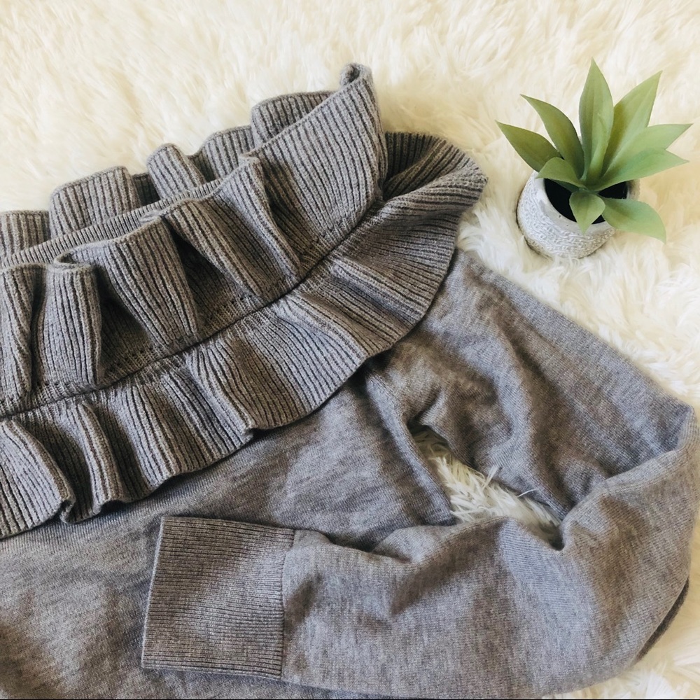Collective Concepts Ruffle Off The Shoulder Top